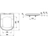 Сиденье LAUFEN PALOMBA с механизмом плавного закрывания (SOFTCLOSE) 8.9180.2.000.000.1